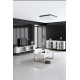 Σύνθεση Σαλονιού Luxe - Χρώμα Λευκό Χρυσό - 160x80x35εκ
