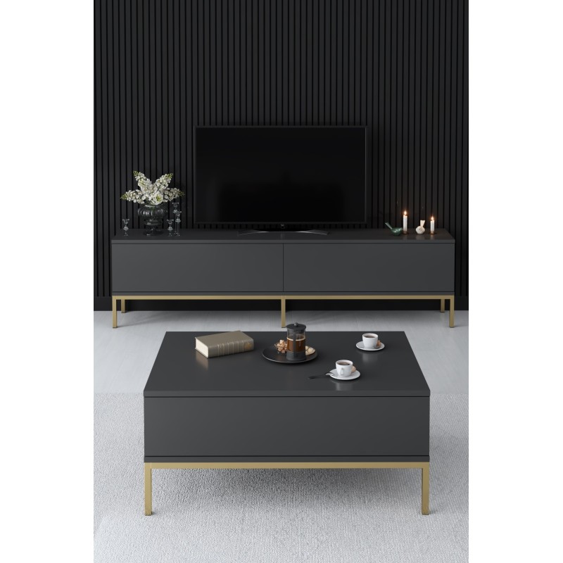 TV Stand Lord - Anthracite, Gold Anthracite
Gold