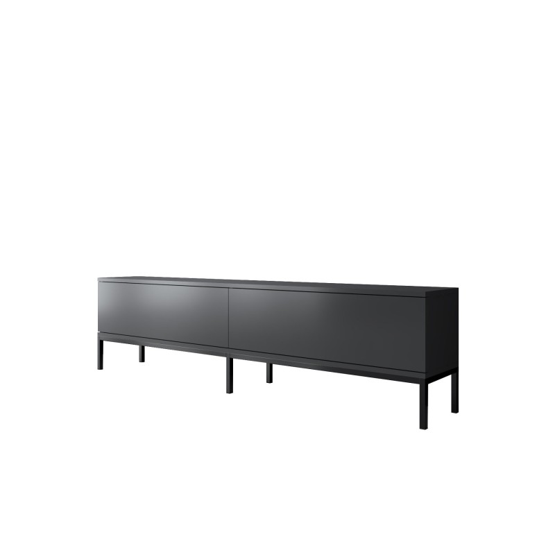 Έπιπλο Τηλεόρασης  Lord - Χρώμα Ανθρακί Μαύρο -180x30x47εκ