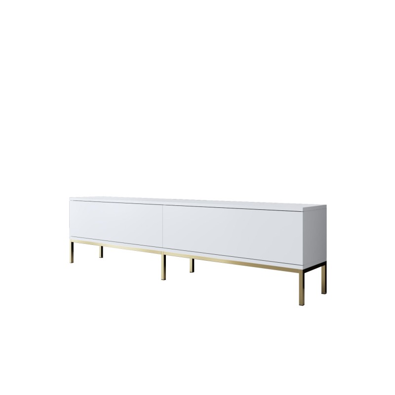 Έπιπλο Τηλεόρασης  Lord - Χρώμα Λευκό Χρυσό -180x30x47εκ