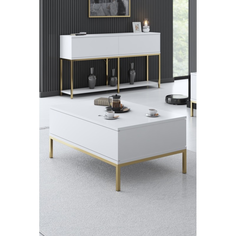 Coffee Table Lord - White, Gold White
Gold