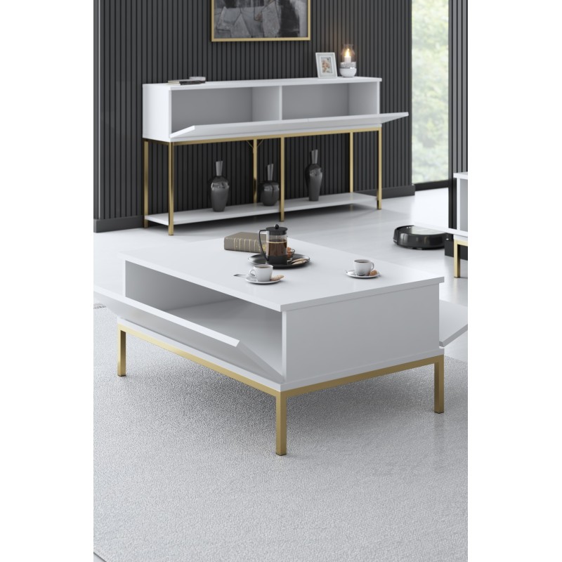 Coffee Table Lord - White, Gold White
Gold