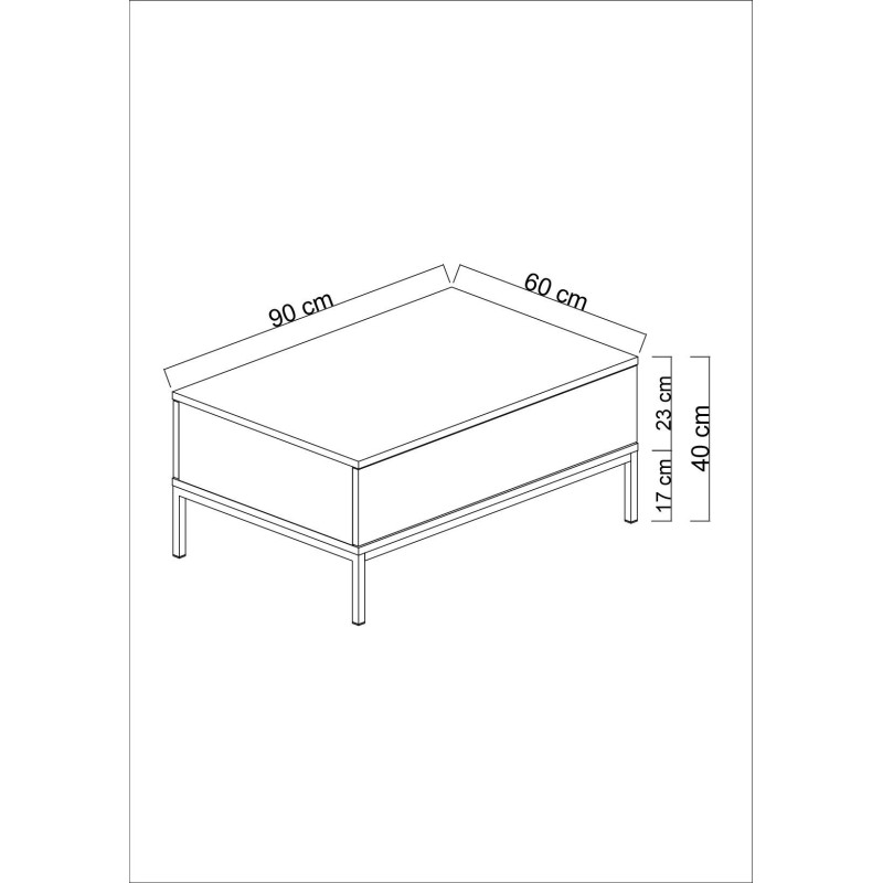 Coffee Table Lord - White, Gold White
Gold