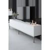 Έπιπλο Τηλεόρασης  Lord - Χρώμα Λευκό Ασημί -180x30x47εκ