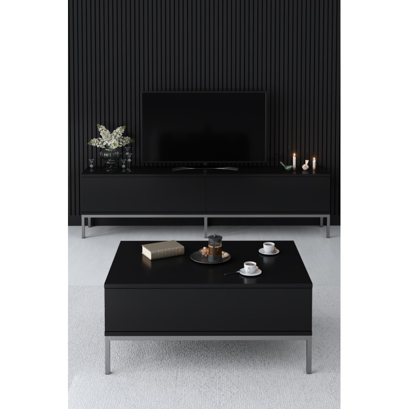 TV Stand Lord - Black, Silver Black
Silver