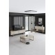 Σύνθεση Σαλονιού Luxe Set - Χρυσό με Εφέ Μαρμάρου - 180x47x30εκ