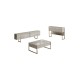 Σύνθεση Σαλονιού Luxe Set - Χρυσό με Εφέ Μαρμάρου - 180x47x30εκ