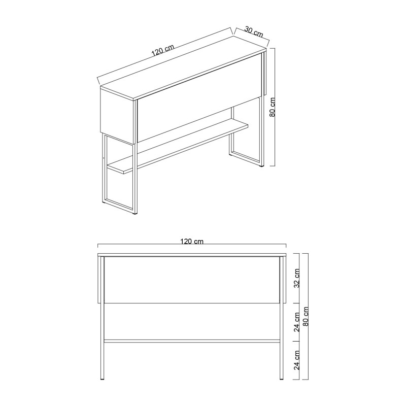 Σύνθεση Σαλονιού Luxe Set - Χρυσό με Εφέ Μαρμάρου - 180x47x30εκ
