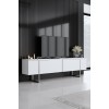 TV Unit Luxe - White, Silver White
Silver