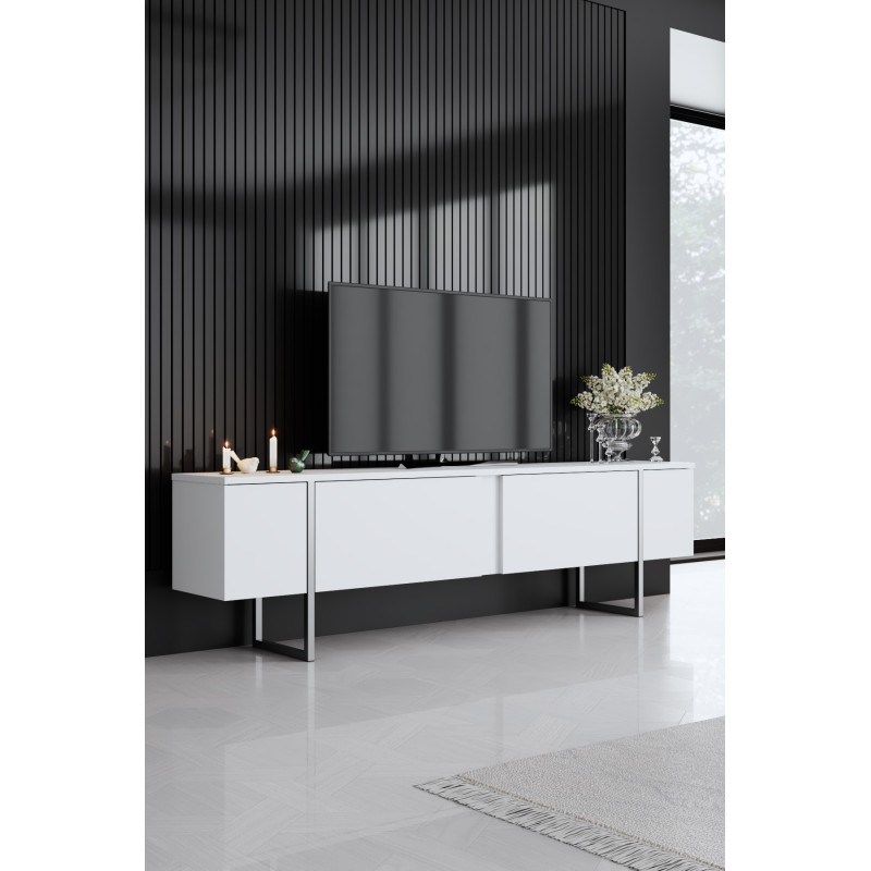 TV Unit Luxe - White, Silver White
Silver