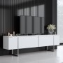 TV Unit Luxe - White, Silver White
Silver