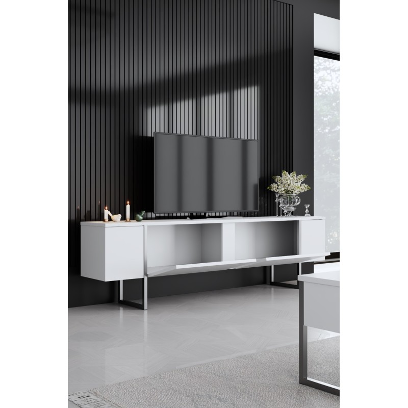 TV Unit Luxe - White, Silver White
Silver