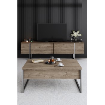 TV Unit Luxe - Walnut, Silver Walnut
Silver