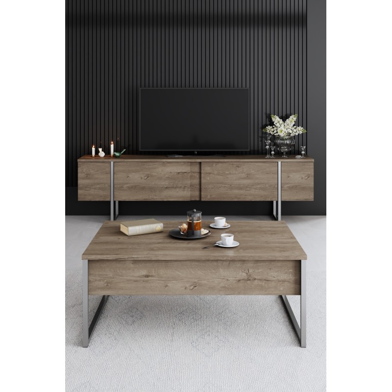 TV Unit Luxe - Walnut, Silver Walnut
Silver