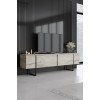 TV Stand Luxe - Travertine, Black Travertine
Black
