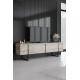 TV Stand Luxe - Travertine, Black Travertine
Black