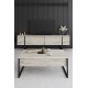 TV Stand Luxe - Travertine, Black Travertine
Black
