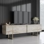 TV Stand Luxe - Travertine, Gold Travertine
Gold
