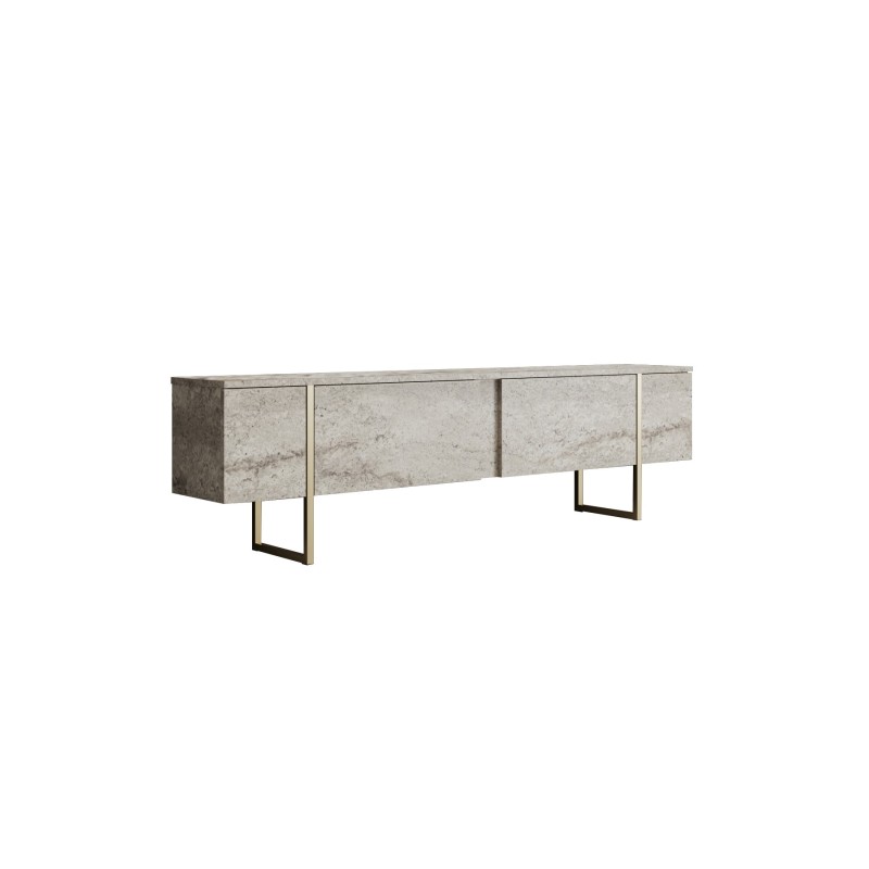 Hanah Home TV Stand Luxe - Travertine, Gold Travertine
Gold