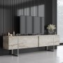 TV Stand Luxe - Travertine, Silver Travertine
Silver
