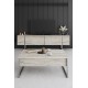 TV Stand Luxe - Travertine, Silver Travertine
Silver