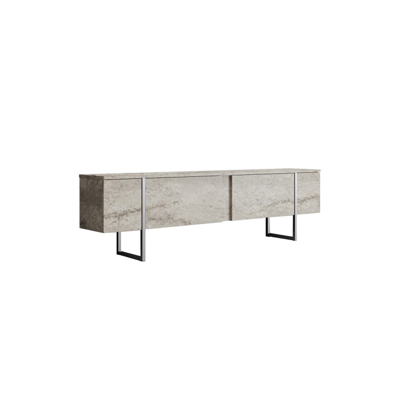 TV Stand Luxe - Travertine, Silver Travertine
Silver