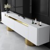 TV Stand Bohem - White, Gold White
Gold