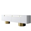 TV Stand Bohem - White, Gold White
Gold