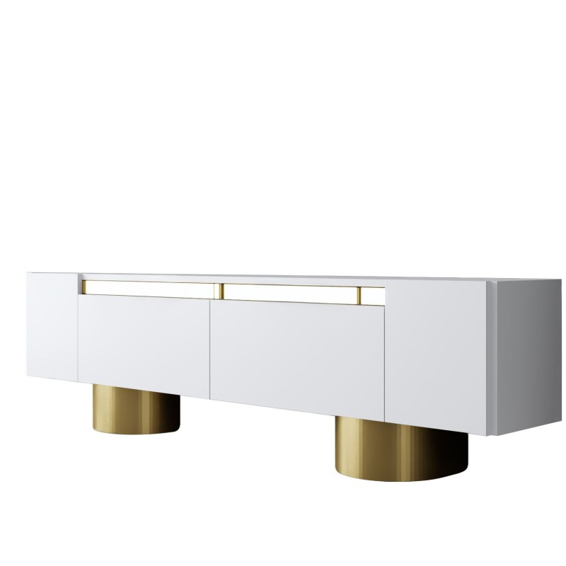 TV Stand Bohem - White, Gold White
Gold