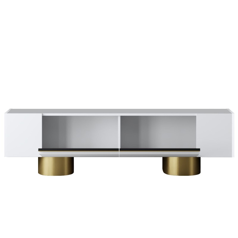 TV Stand Bohem - White, Gold White
Gold