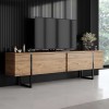 TV Stand Luxe - Atlantic Pine, Black Atlantic Pine
Black
