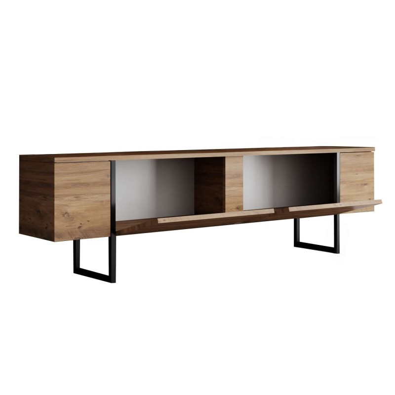 TV Stand Luxe - Atlantic Pine, Black Atlantic Pine
Black
