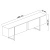 TV Stand Luxe - Atlantic Pine, Black Atlantic Pine
Black