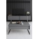 Τραπέζι Σαλονιού - Luxe - Χρώμα Ανθρακί Silver 90x60x40εκ Τραπέζι Σαλονιού - Luxe - Χρώμα Ανθρακί Silver 90x60x40εκ