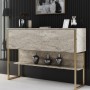 Dresser Luxe - Travertine, Gold Travertine
Gold