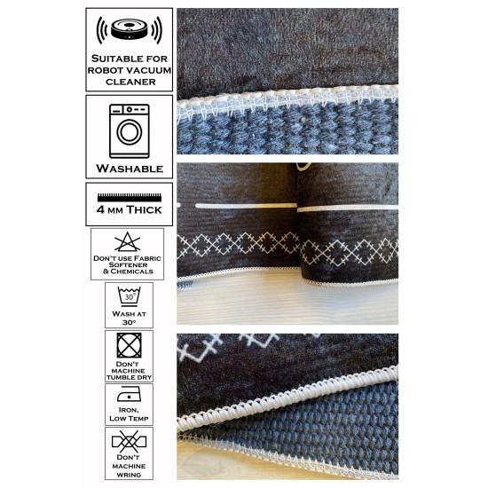 Rug (100 x 100) Woopamuk109 White Conceptum Hypnose Rug (100 x 100) Woopamuk109 White