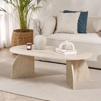 Coffee Table Melina - Travertine Travertine