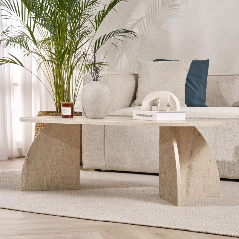 Coffee Table Melina - Travertine Travertine