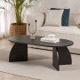 Coffee Table Melina - Wood Black Wood Black