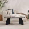 Coffee Table Melina - Wood Black Wood Black