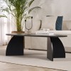 Coffee Table Melina - Wood Black Wood Black