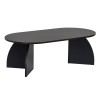 Coffee Table Melina - Wood Black Wood Black