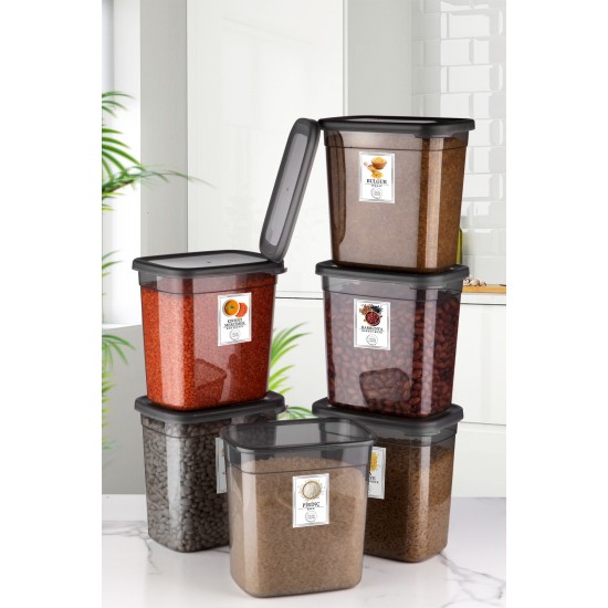Hermia Storage Box Set (6 Pieces) BNMPEGYAR06-20 Anthracite