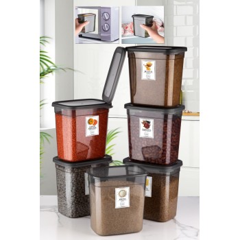 Storage Box Set (6 Pieces) BNMPEGYAR06-20 Anthracite