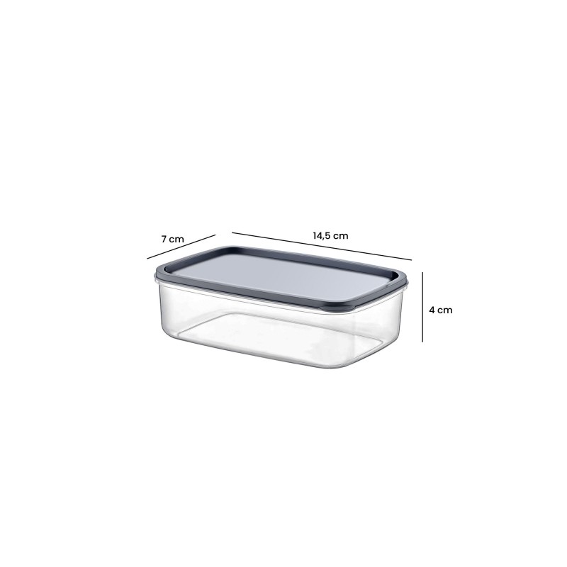 Hermia Storage Box Set (5 Pieces) EMBSEF05-3581321 Transparent