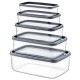 Hermia Storage Box Set (10 Pieces) EMBSEF10-3581321 Transparent