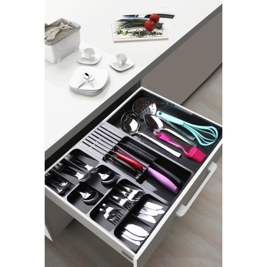 Cutlery Holder KASNDY01-GRY Grey Hermia Cutlery Holder KASNDY01-GRY Grey