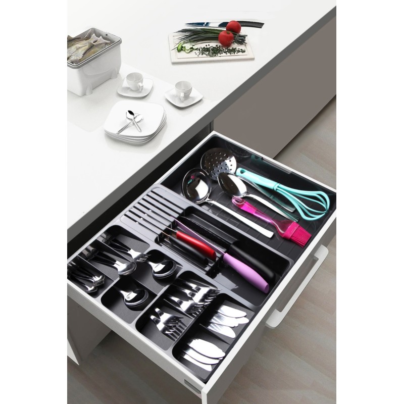 Hermia Cutlery Holder KASNDY01-GRY Grey