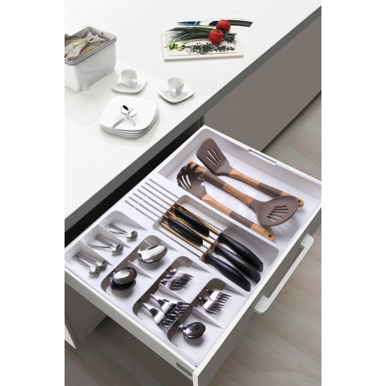 Cutlery Holder KASNDY01-WHT White Hermia Cutlery Holder KASNDY01-WHT White