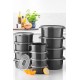 Storage Box Set (12 Pieces) SILANT12-512 Anthracite Hermia Storage Box Set (12 Pieces) SILANT12-512 Anthracite
